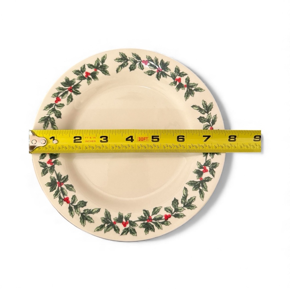 Baum Bros Holly Collection 20pc Dinnerware Set- 4 Complete 5pc Place Settings - Picture 8 of 12